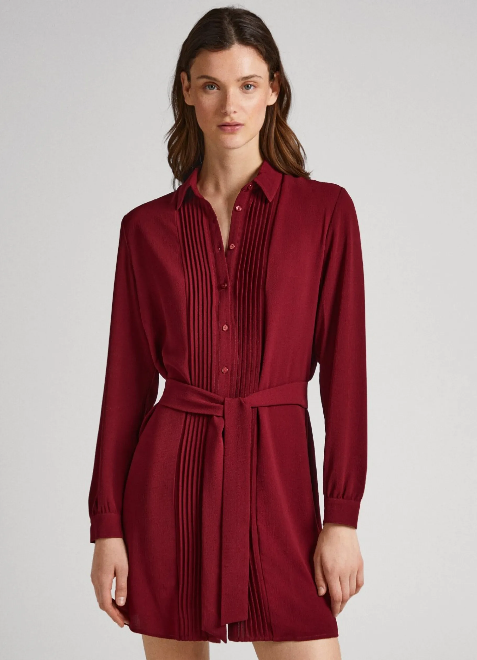 Women Pepe Jeans Crepe Shirt Dress