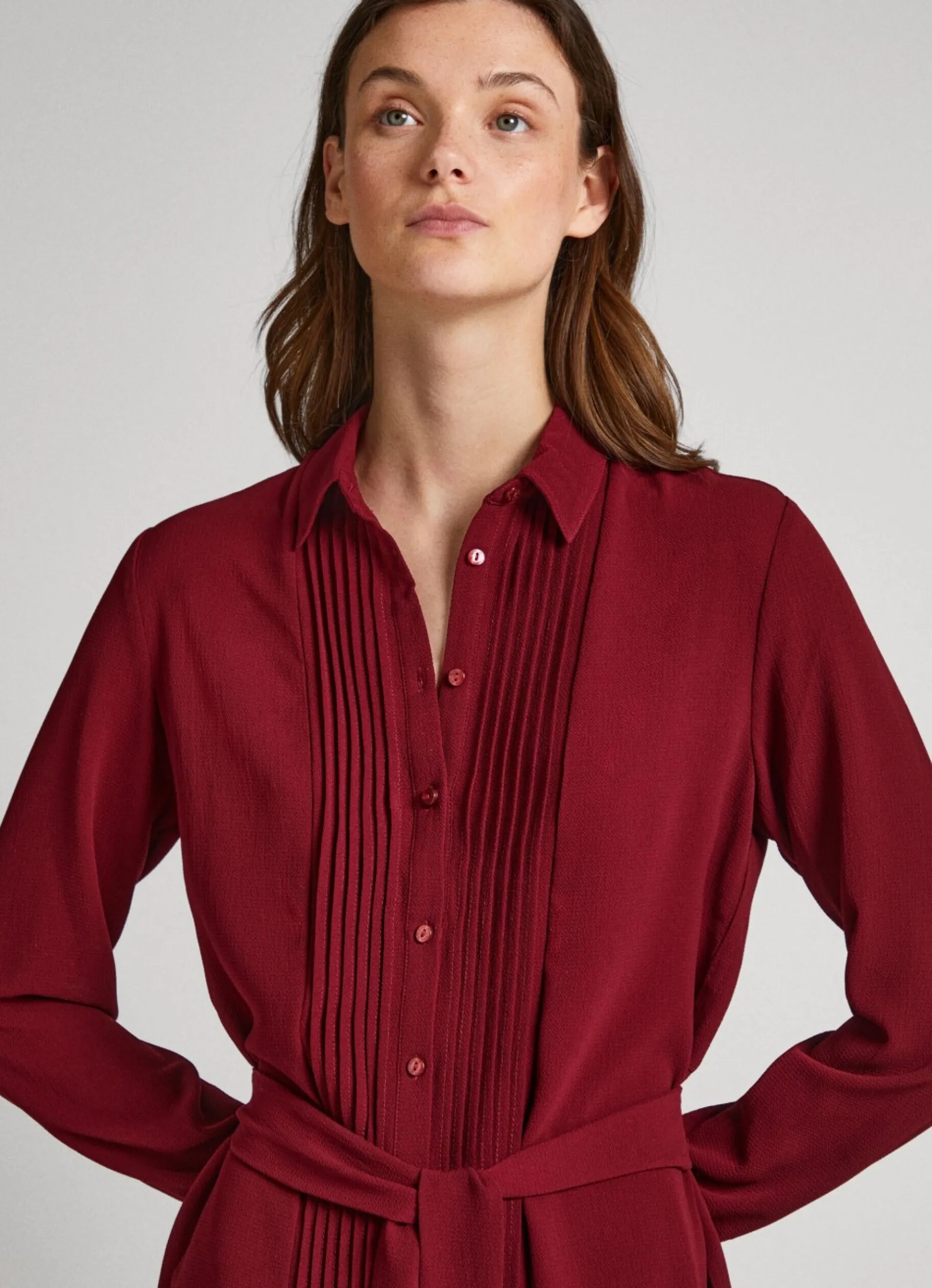 Women Pepe Jeans Crepe Shirt Dress