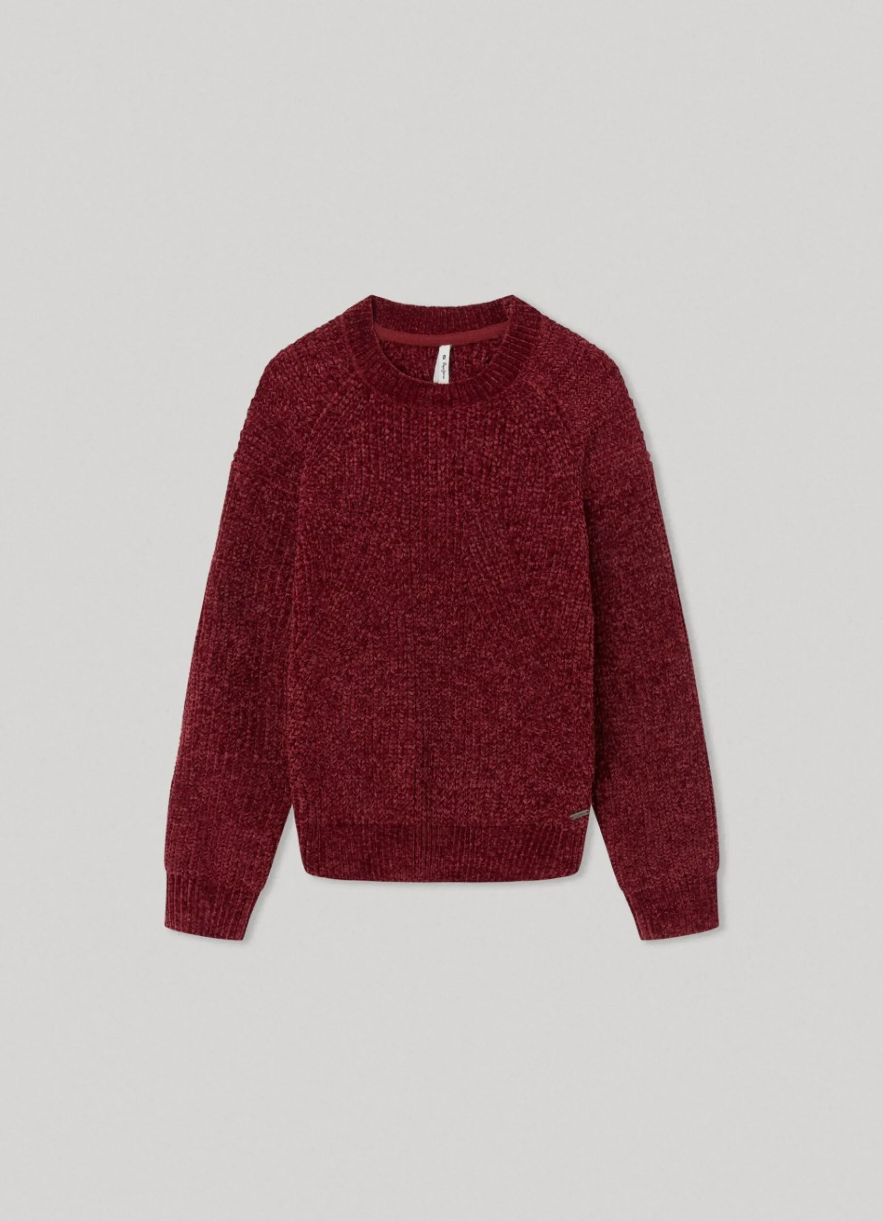 Girl Pepe Jeans Crew Neck Chenille Knit