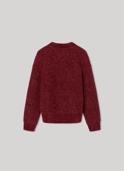 Girl Pepe Jeans Crew Neck Chenille Knit