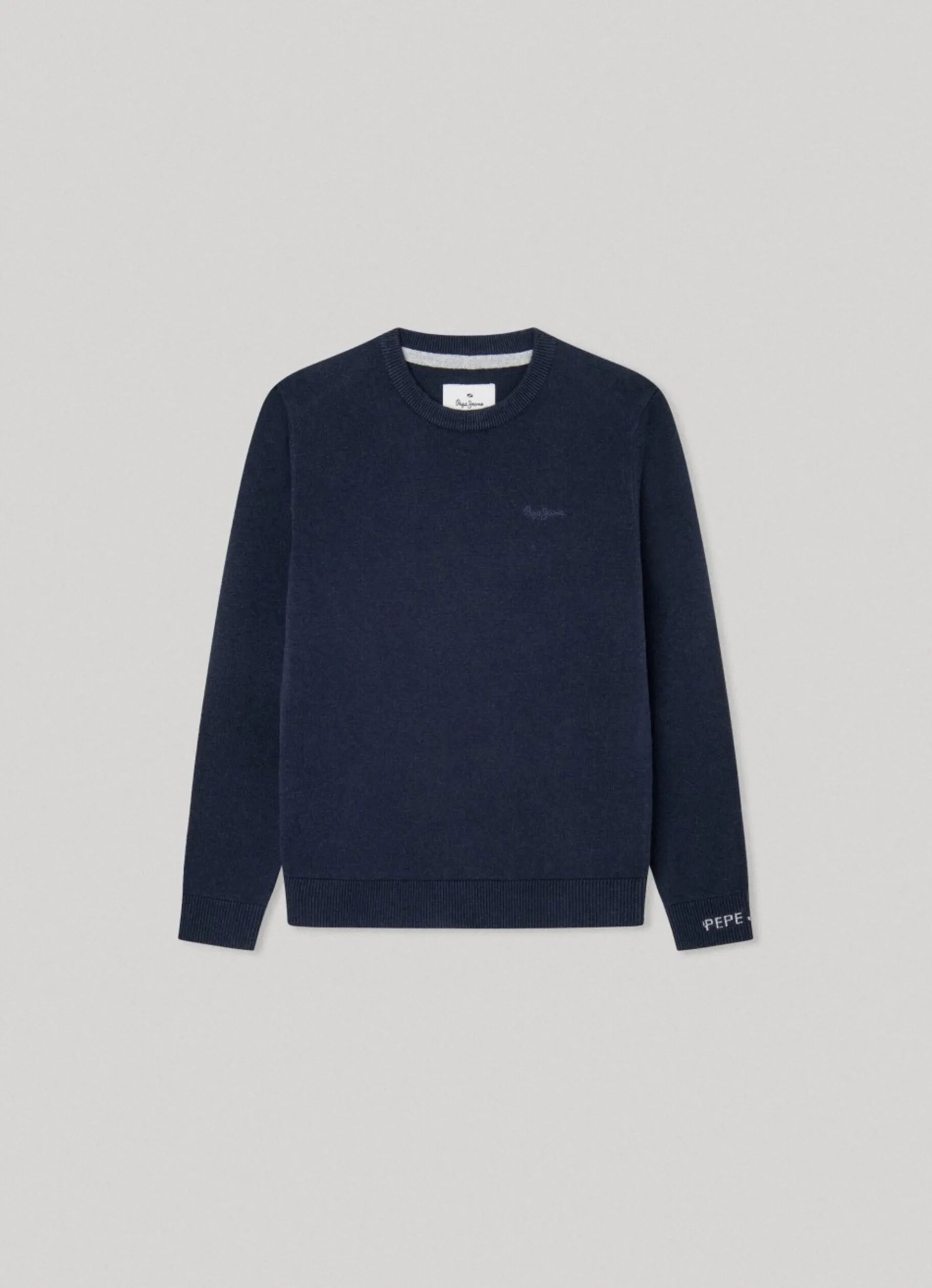 Boy Pepe Jeans Crew Neck Cotton Knit