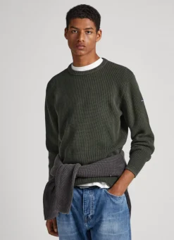 Men Pepe Jeans Crew Neck Sweatshirt