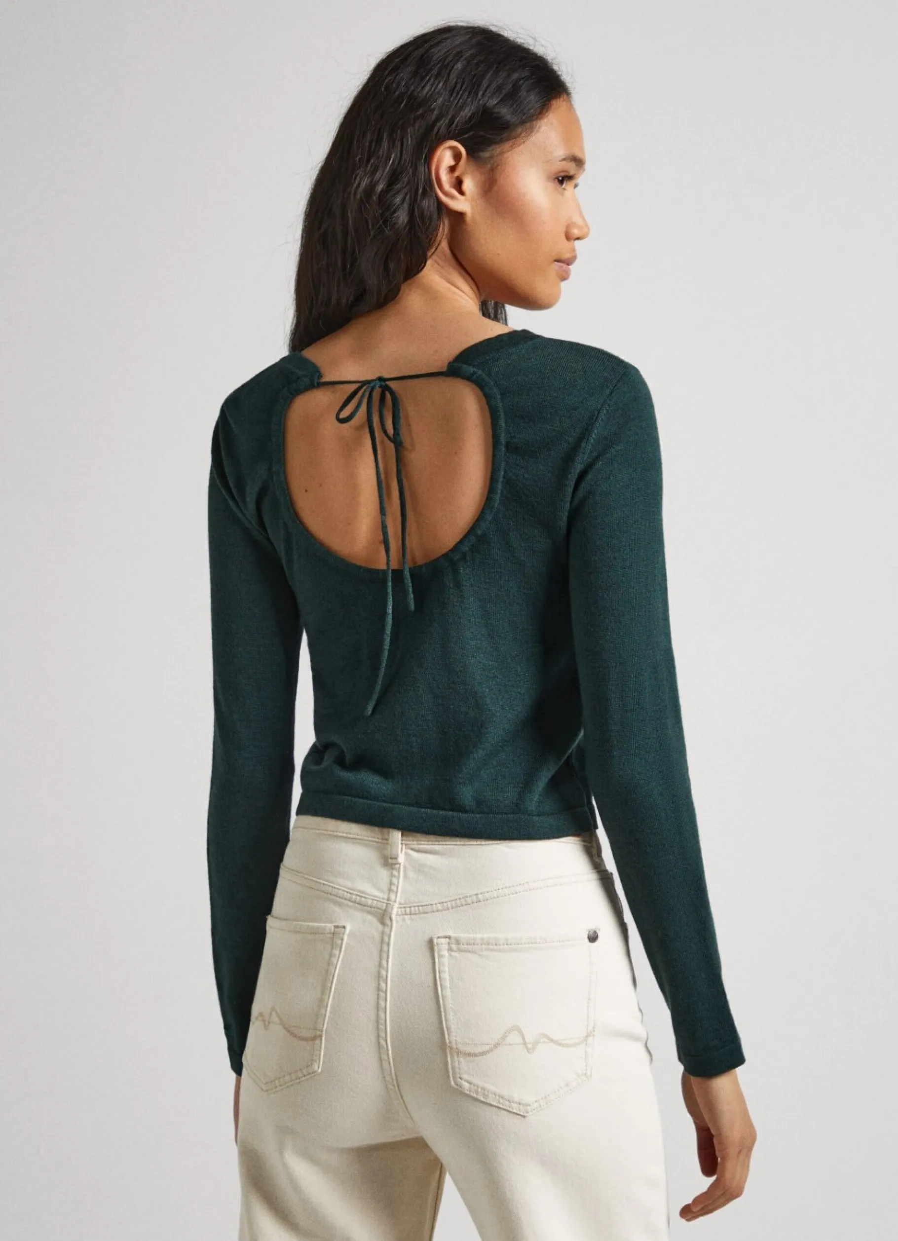 Women Pepe Jeans Cropped Fit Knit Top