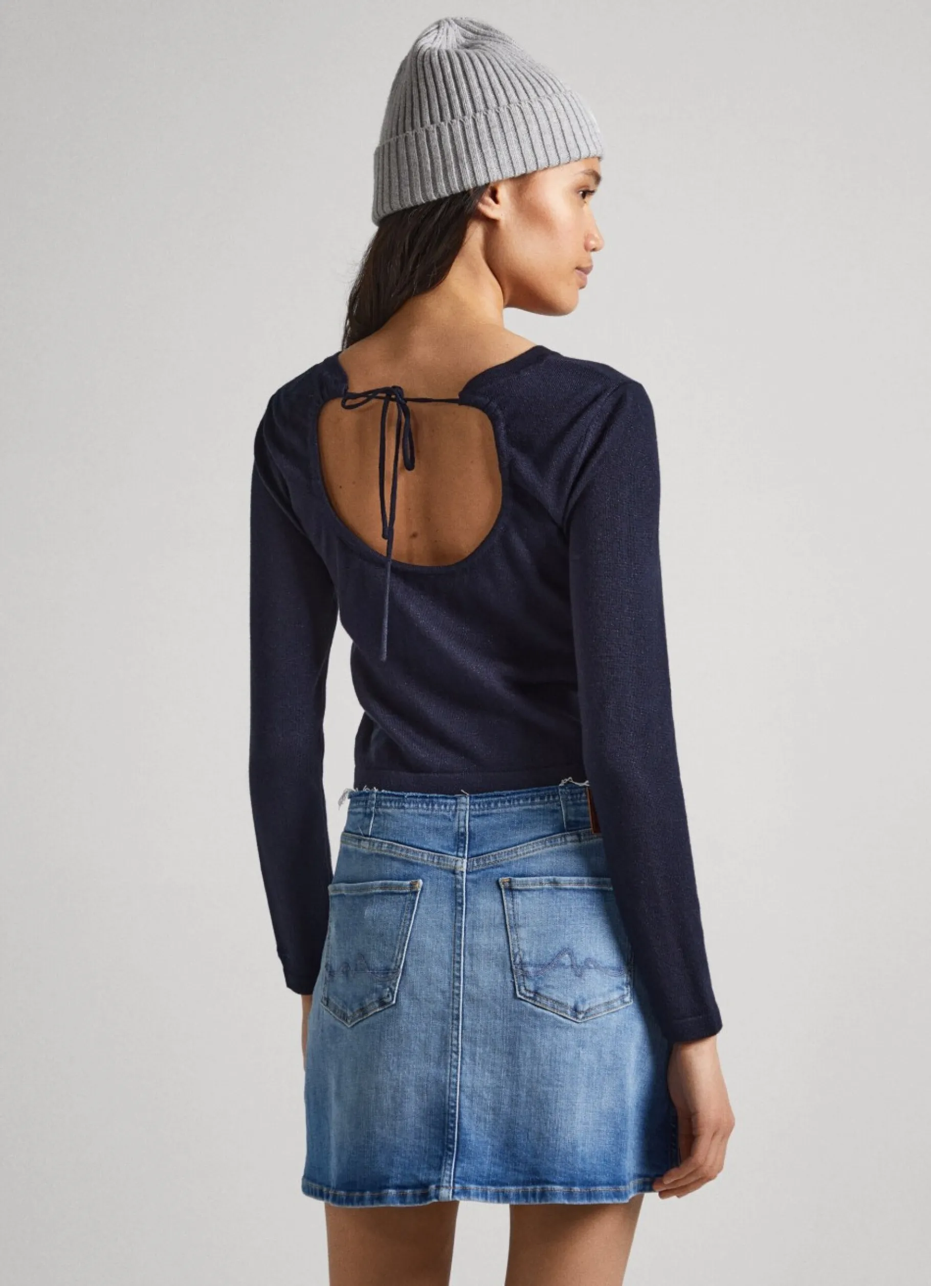 Women Pepe Jeans Cropped Fit Knit Top