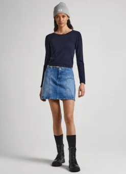Women Pepe Jeans Cropped Fit Knit Top