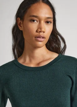 Women Pepe Jeans Cropped Fit Knit Top