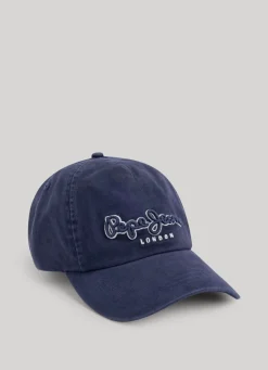 Men Pepe Jeans 3D Embroidered Logo Cap
