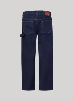 Men Pepe Jeans Dan Canvas Loose Fit Drop-Waist Jeans