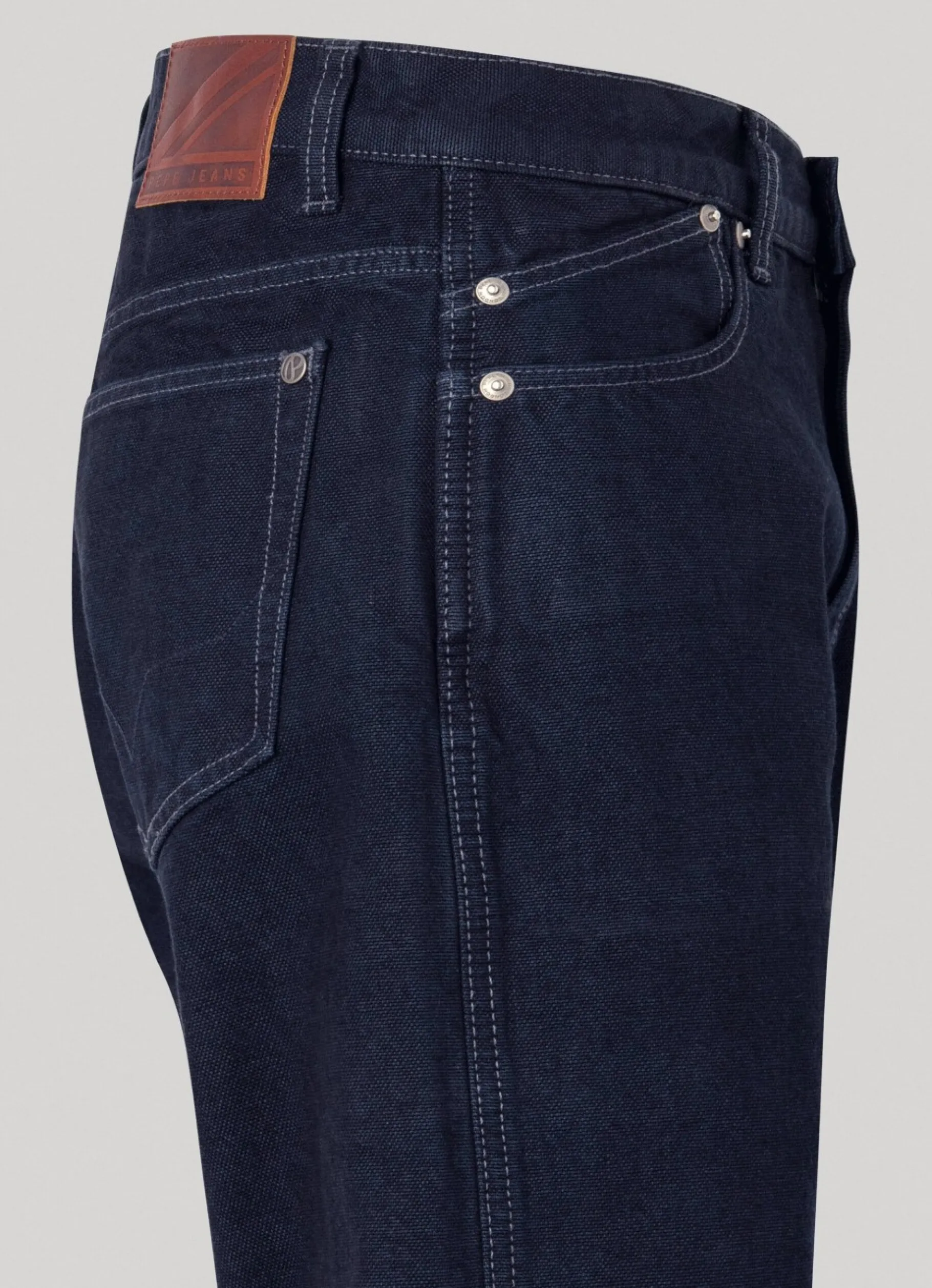 Men Pepe Jeans Dan Canvas Loose Fit Drop-Waist Jeans