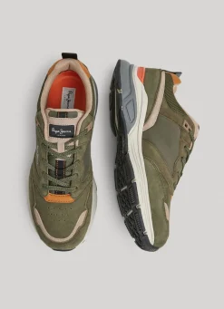 Men Pepe Jeans Dave Sider Combined Trainers