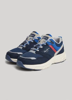 Boy Pepe Jeans Dave Sider Combined Trainers