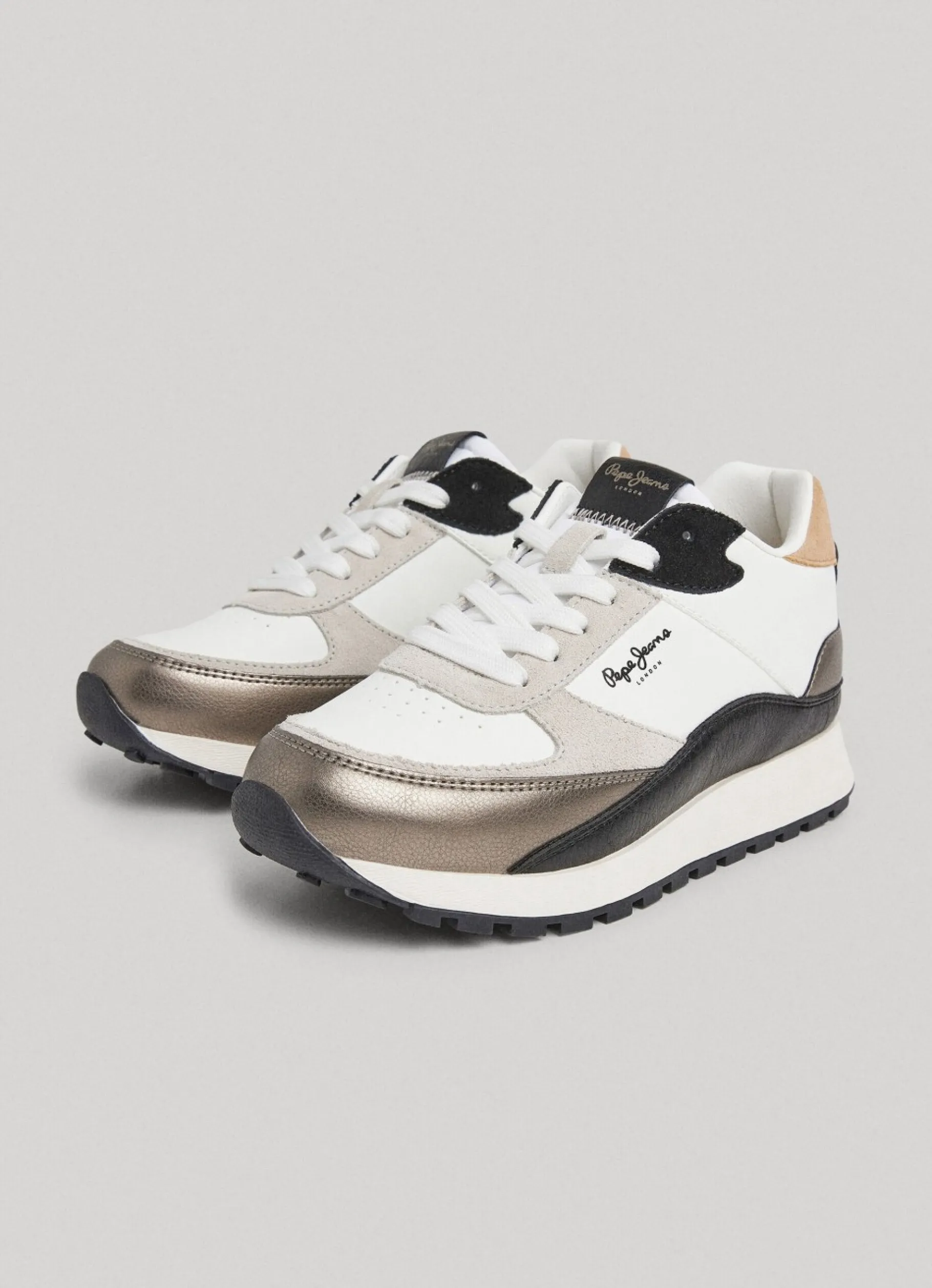 Women Pepe Jeans Dean Kent Combined Trainers