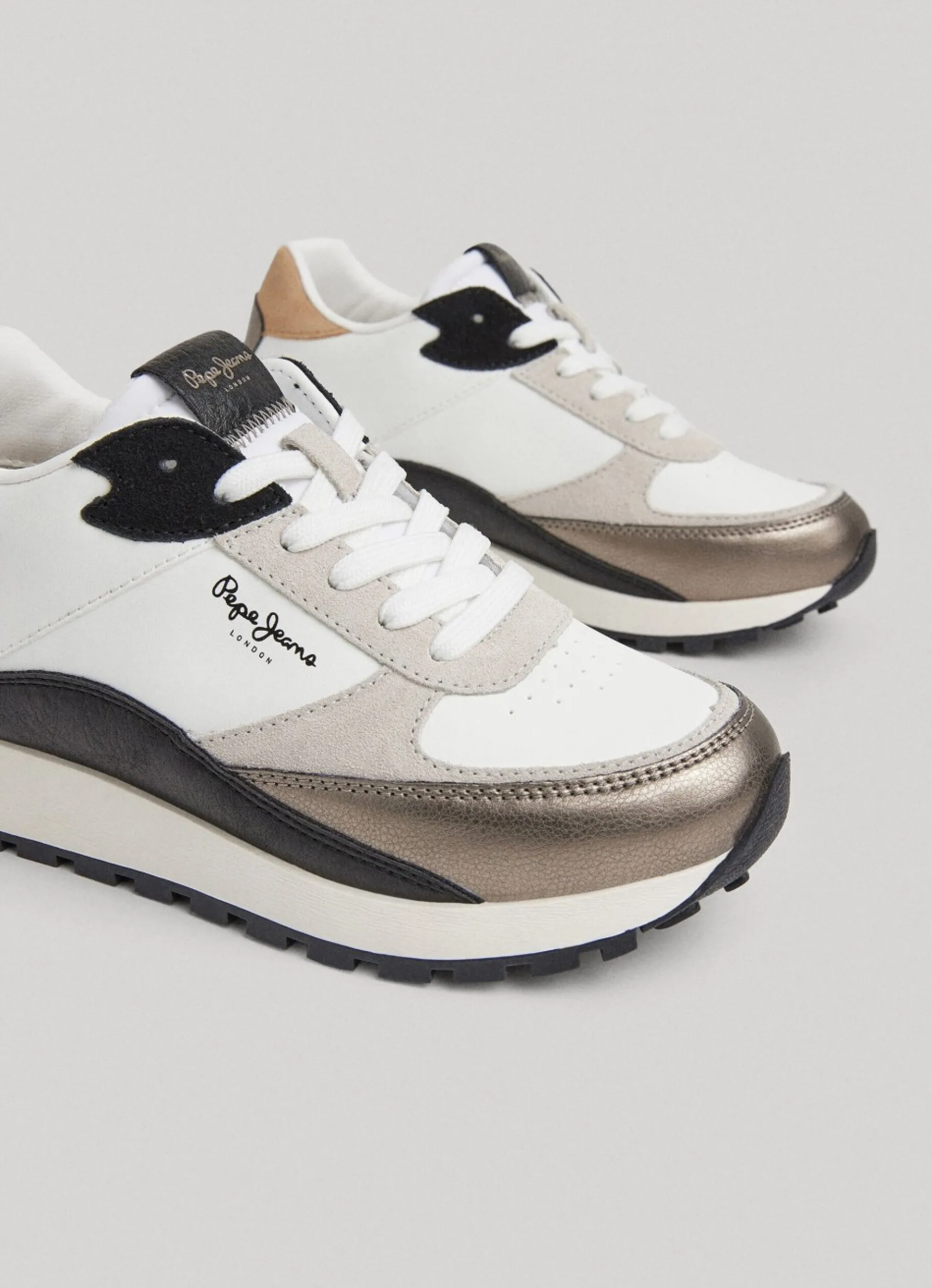 Women Pepe Jeans Dean Kent Combined Trainers