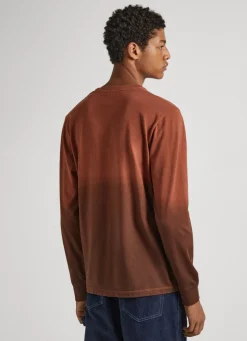 Men Pepe Jeans Deep Dye Long Sleeve T-Shirt