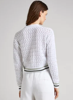 Women Pepe Jeans Diamond Openwork Cardigan