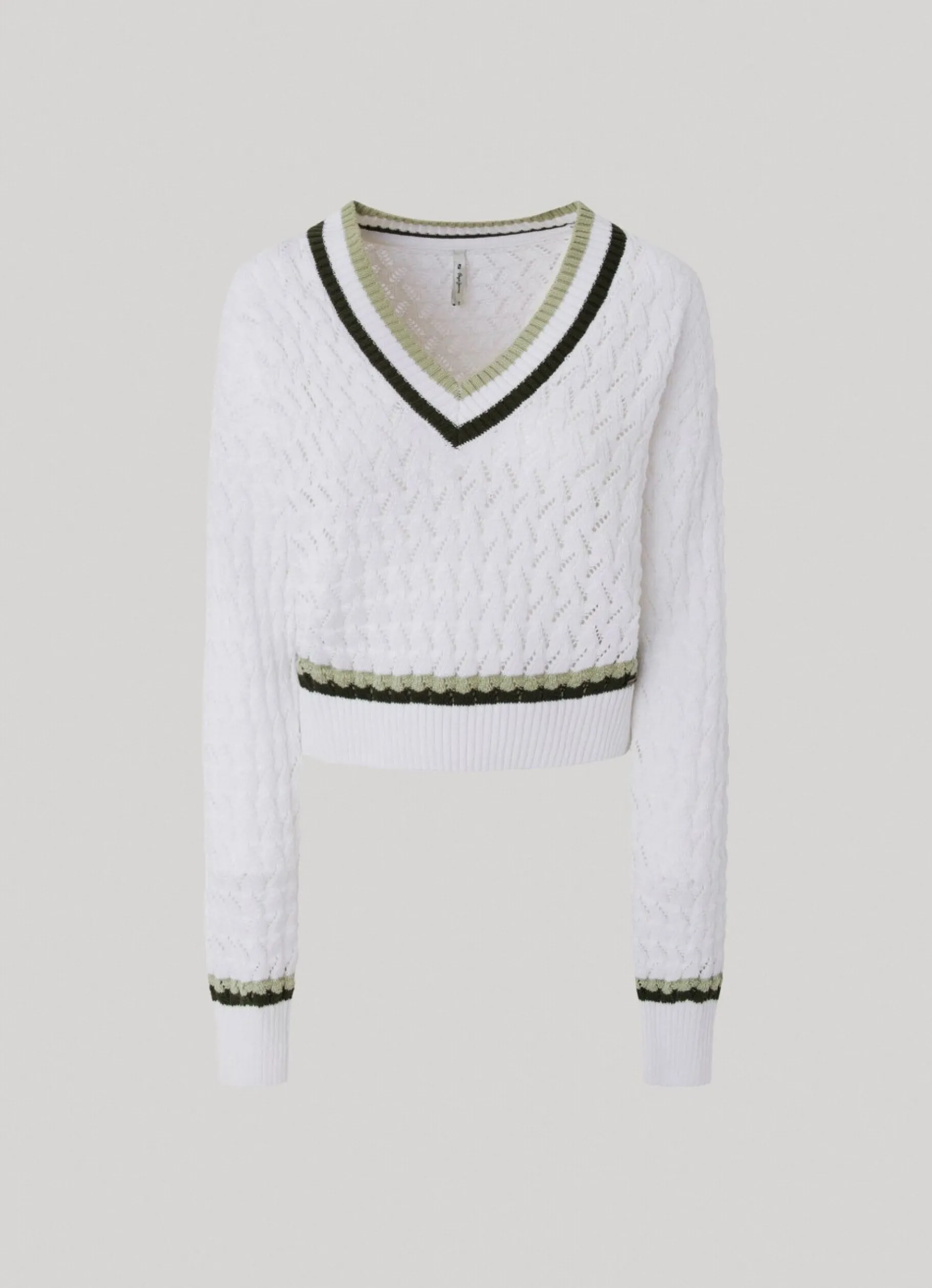 Women Pepe Jeans Diamond Openwork Knit