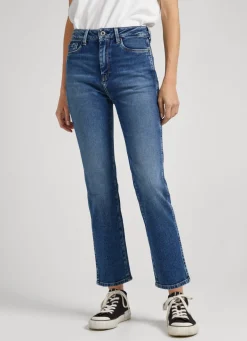Women Pepe Jeans Dion 7/8 Slim Fit High-Rise Jeans