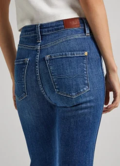Women Pepe Jeans Dion 7/8 Slim Fit High-Rise Jeans