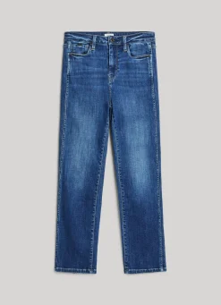 Women Pepe Jeans Dion 7/8 Slim Fit High-Rise Jeans