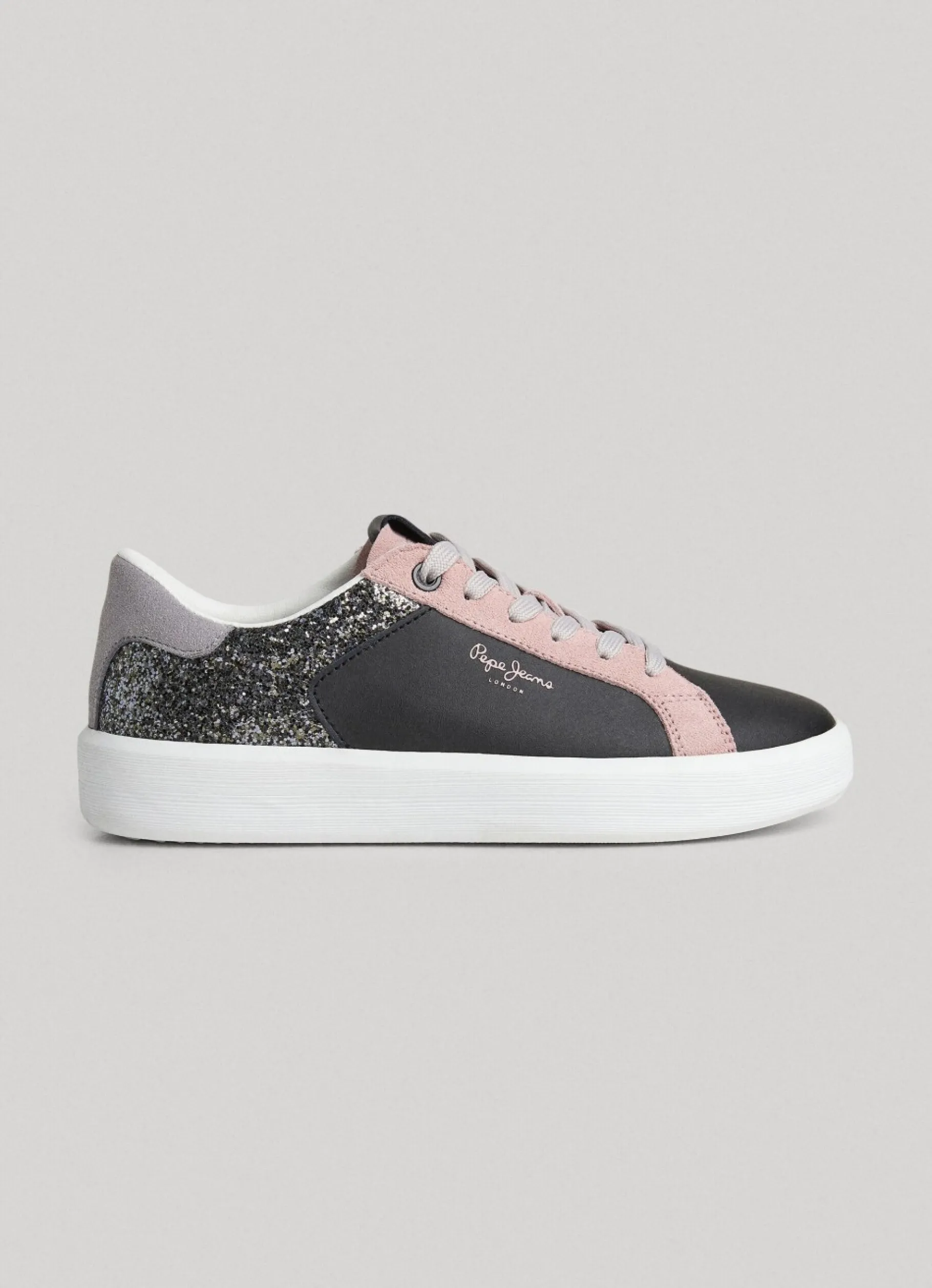 Women Pepe Jeans Dobbie Mix Leather Trainers