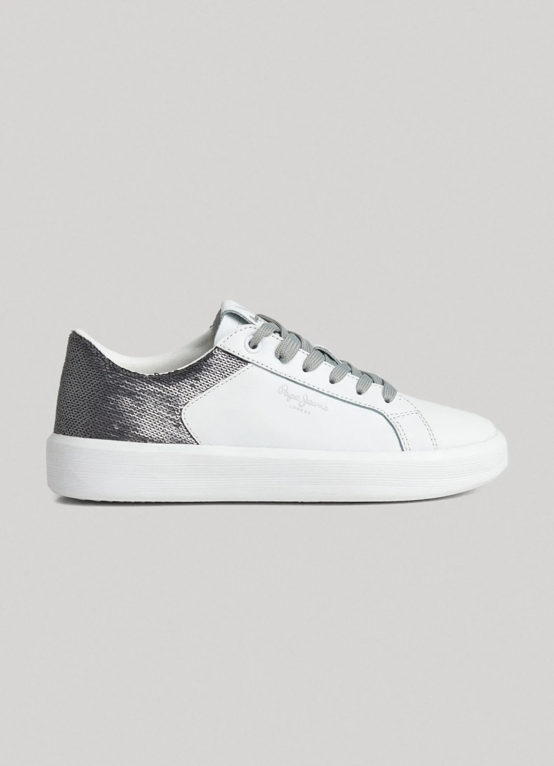 Women Pepe Jeans Dobbie Part Leather Trainers