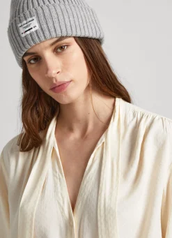 Women Pepe Jeans Dobby Blouse With Tie Neck