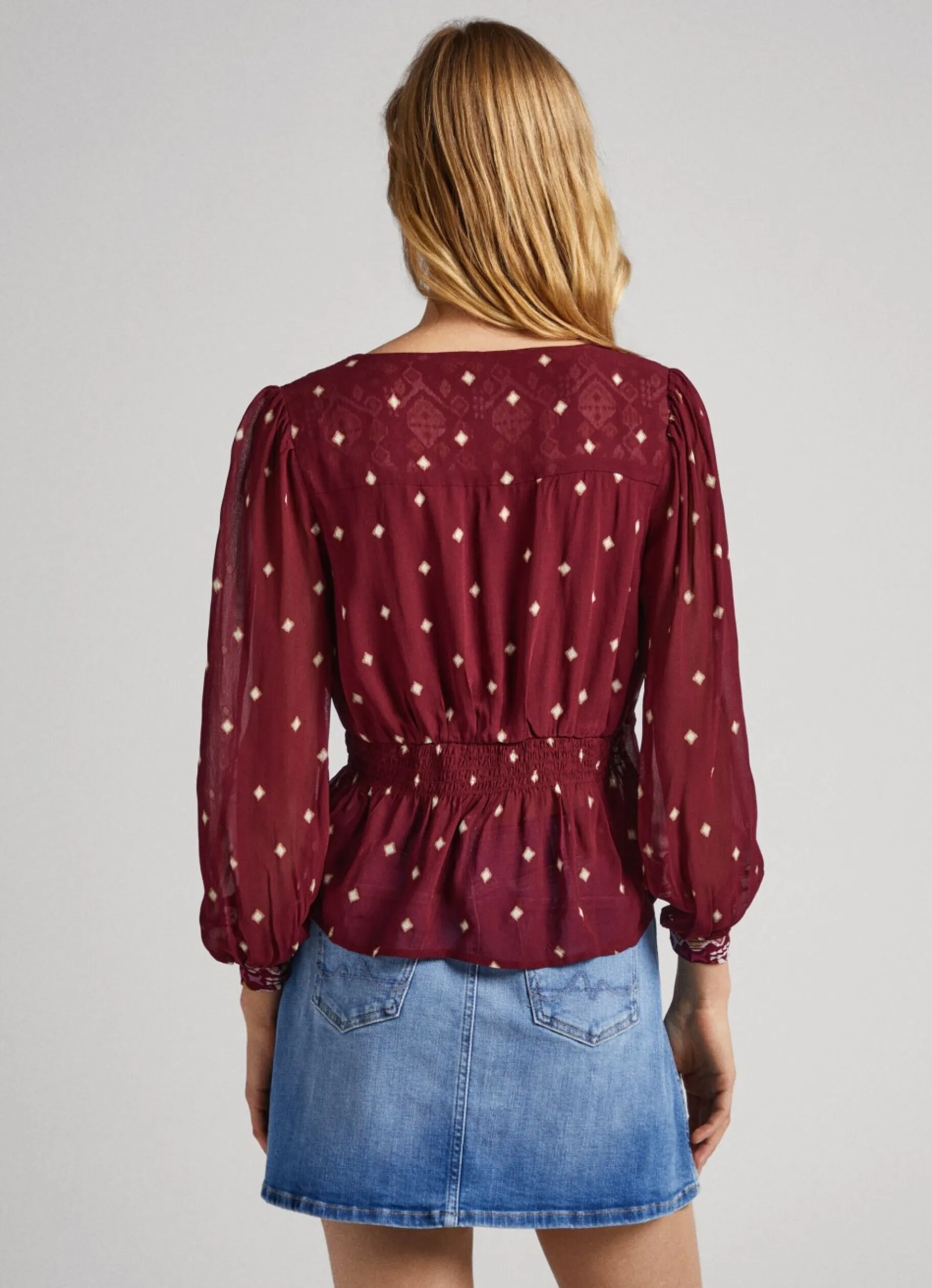 Women Pepe Jeans Dot Print Blouse