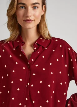 Women Pepe Jeans Dot Print Shirt