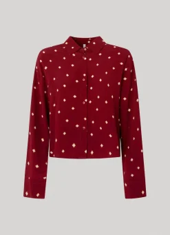 Women Pepe Jeans Dot Print Shirt