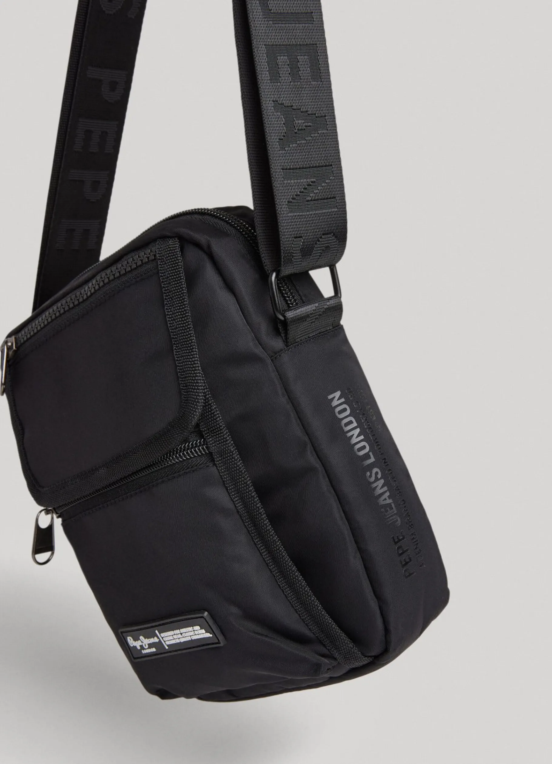 Men Pepe Jeans Double Compartment Crossbody Bag