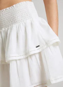 Women Pepe Jeans Double Ruffle Layer Skirt