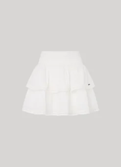 Women Pepe Jeans Double Ruffle Layer Skirt