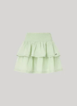 Women Pepe Jeans Double Ruffle Layer Skirt