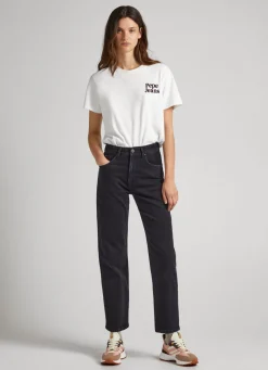 Women Pepe Jeans Dover Relaxed Fit High-Rise Jeans