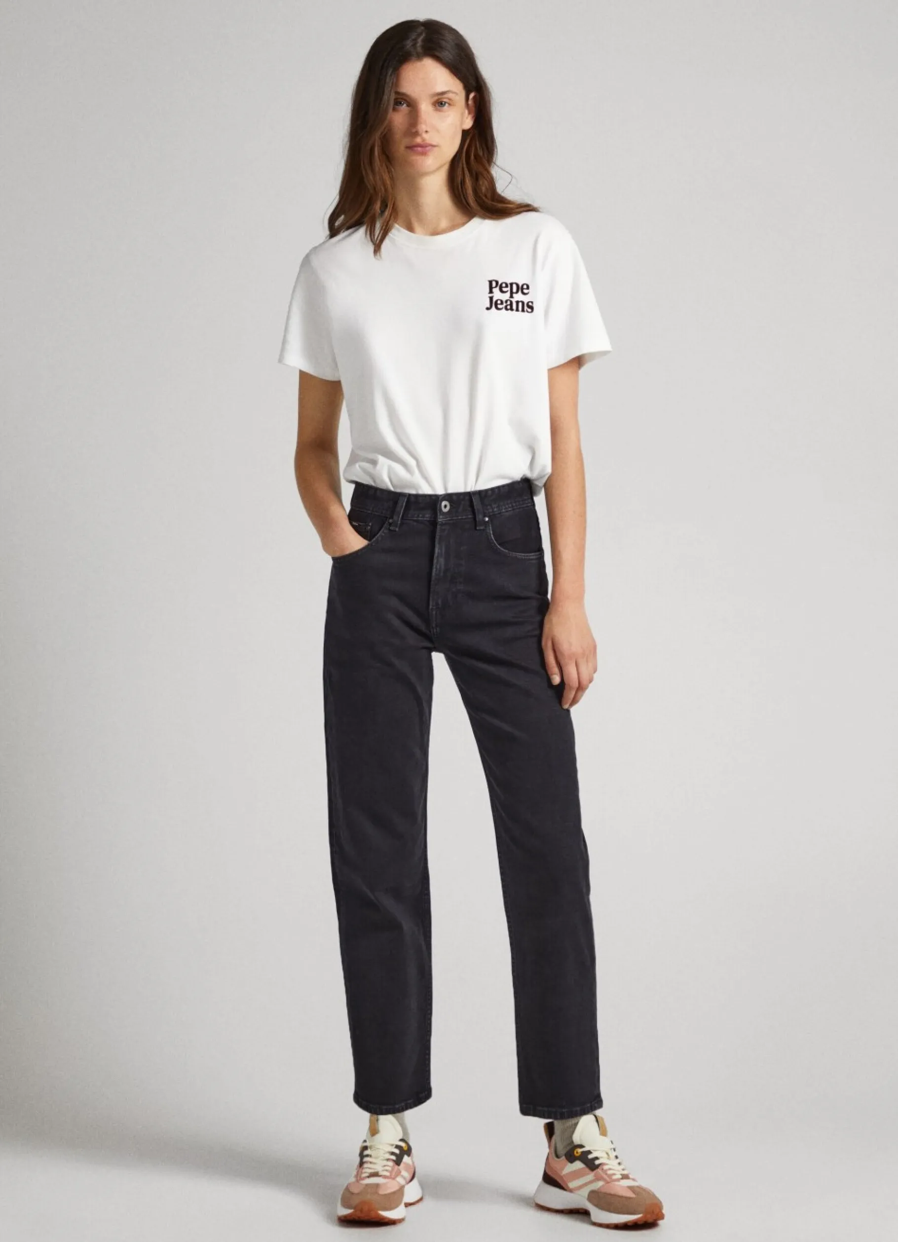 Women Pepe Jeans Dover Relaxed Fit High-Rise Jeans