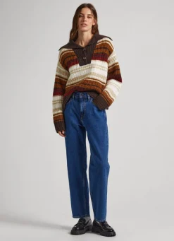 Women Pepe Jeans Dover Relaxed Fit High-Rise Jeans