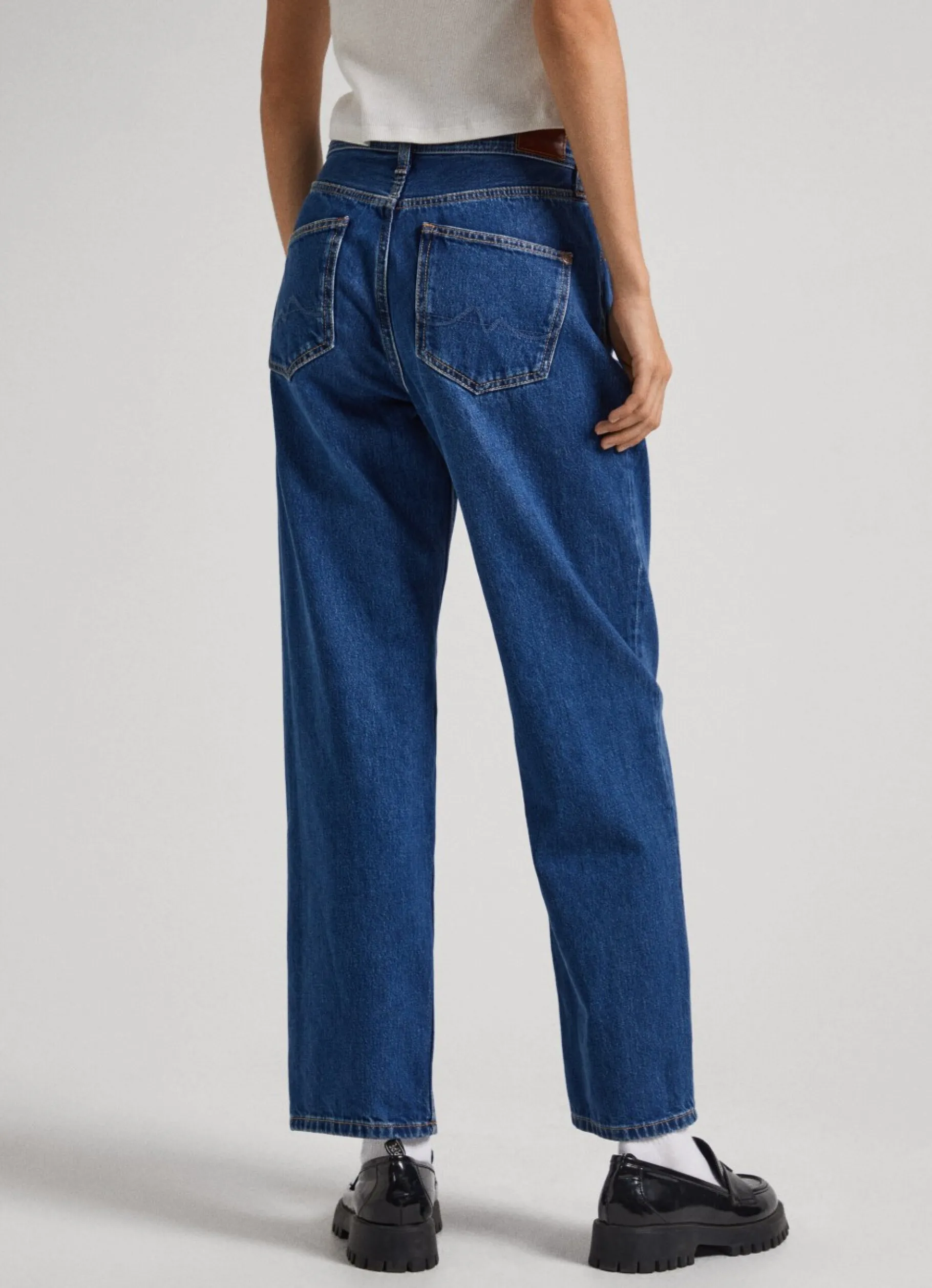 Women Pepe Jeans Dover Relaxed Fit High-Rise Jeans