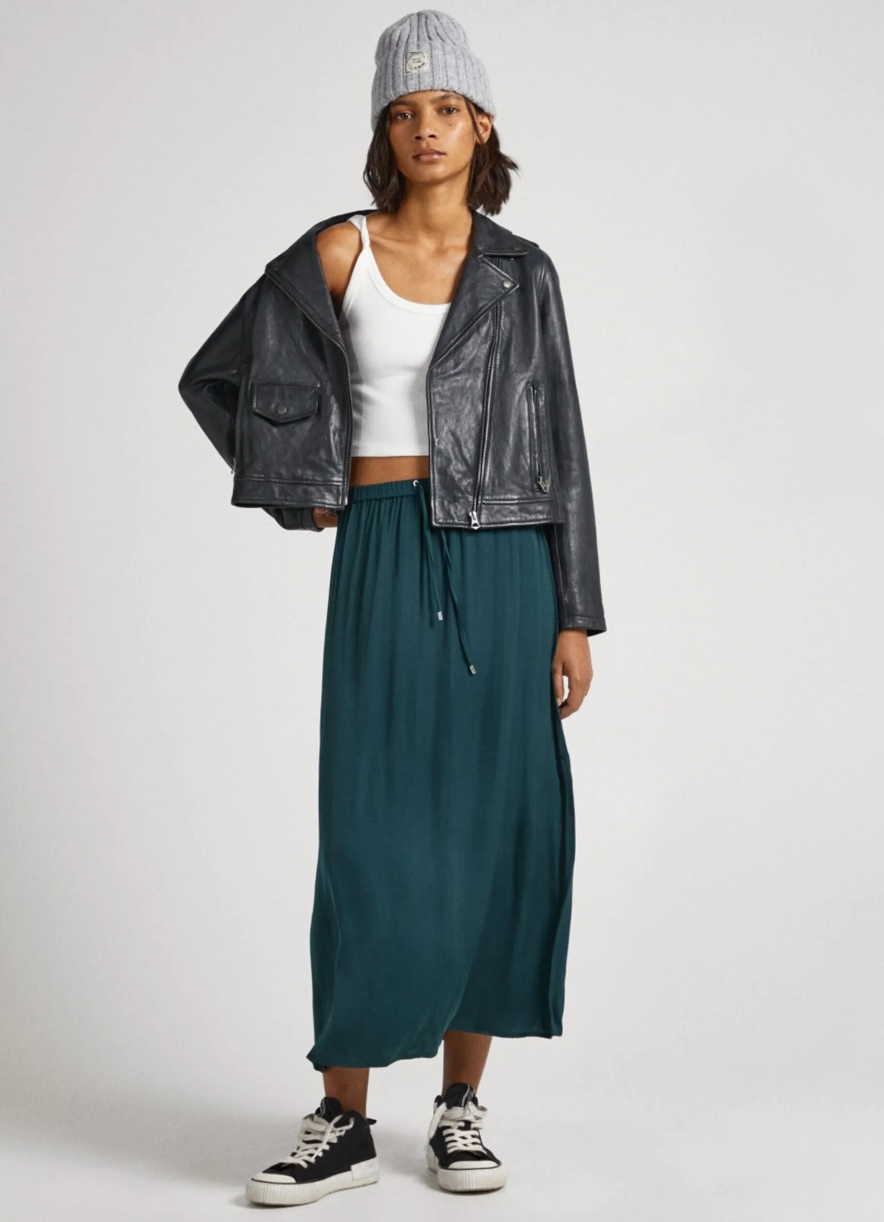 Women Pepe Jeans Elastic Waist Skirt