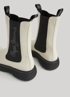 Women Pepe Jeans Elasticated Mid-Calf Boots