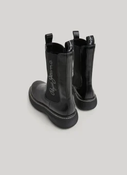 Women Pepe Jeans Elasticated Mid-Calf Boots