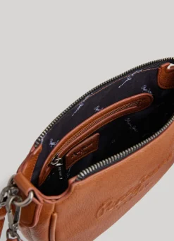 Women Pepe Jeans Embossed Logo Shoulder Bag