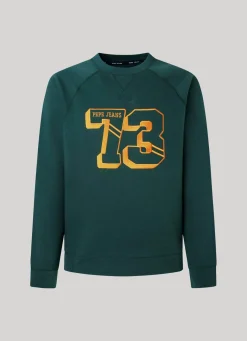 Men Pepe Jeans Embroidered 73 Logo Sweatshirt
