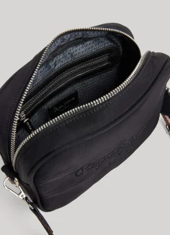 Women Pepe Jeans Embroidered Logo Camera Crossbody Bag