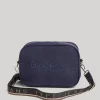 Women Pepe Jeans Embroidered Logo Camera Crossbody Bag
