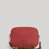 Women Pepe Jeans Embroidered Logo Camera Crossbody Bag