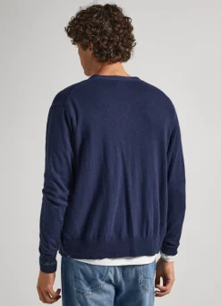 Men Pepe Jeans Embroidered Logo Cardigan