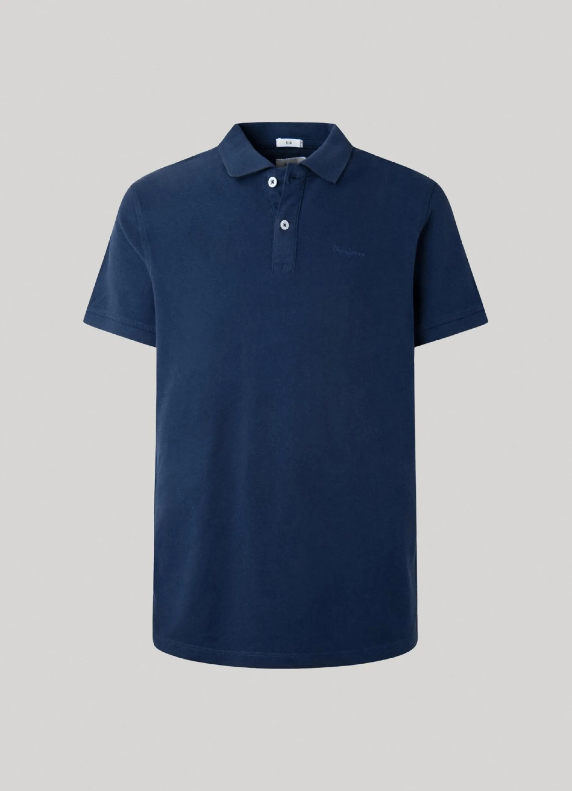 Men Pepe Jeans Embroidered Logo Cotton Pique Polo