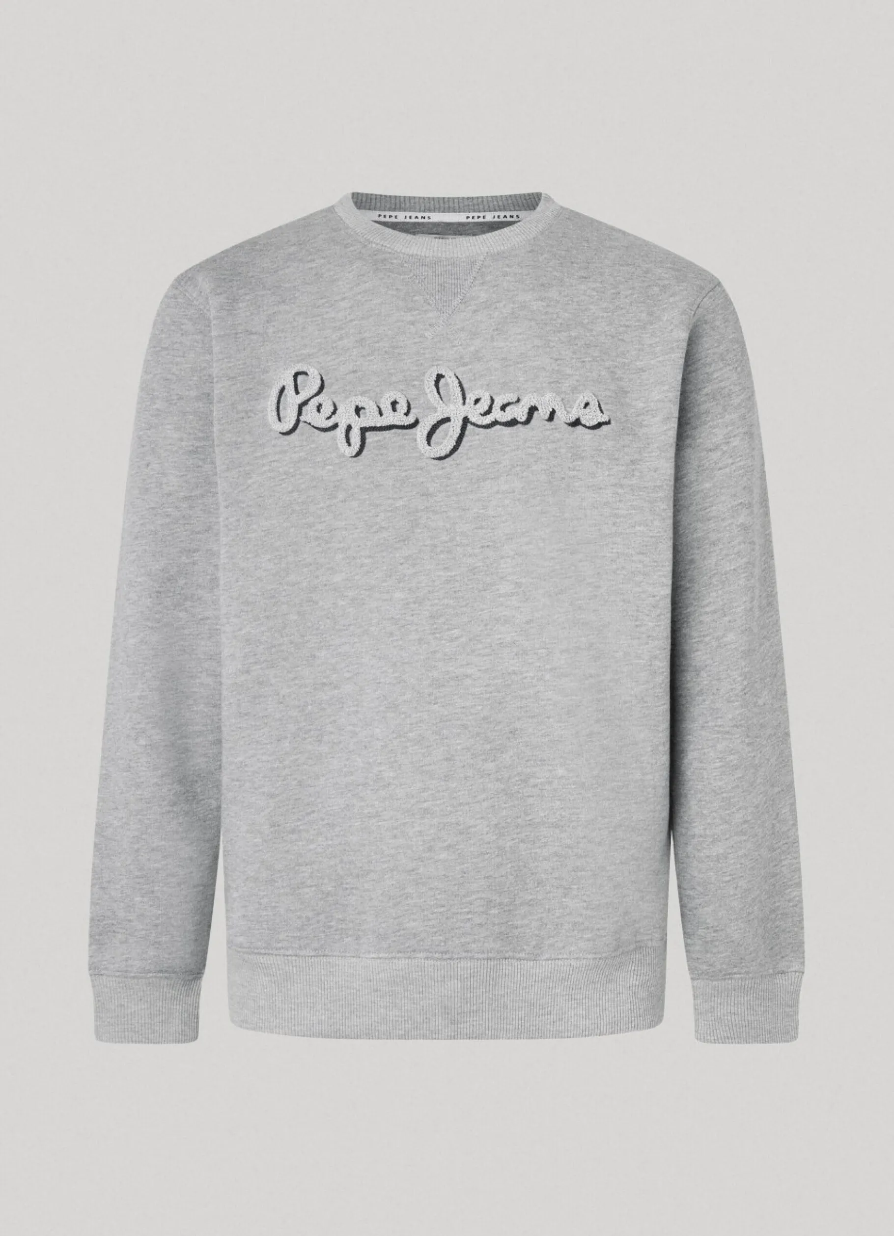 Men Pepe Jeans Embroidered Logo Cotton Sweatshirt