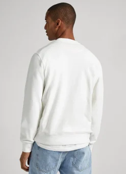 Men Pepe Jeans Embroidered Logo Cotton Sweatshirt