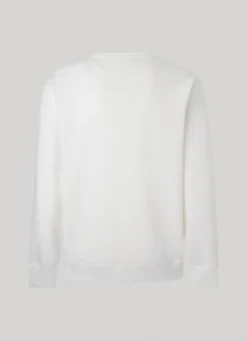 Men Pepe Jeans Embroidered Logo Cotton Sweatshirt
